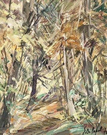 Edmondo Di Napoli (1938 - 2016) - Nel bosco