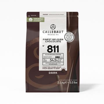 Callebaut - 811 Donkere chocolade callets  56%, Ophalen of Verzenden, Nieuw, Taarten of Cupcakes, Overige typen