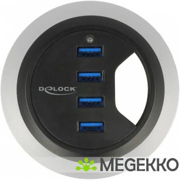 Delock 62868 Hub voor in het bureau 4-poorts USB 5 Gbps, Verzenden, Nieuw, DeLock