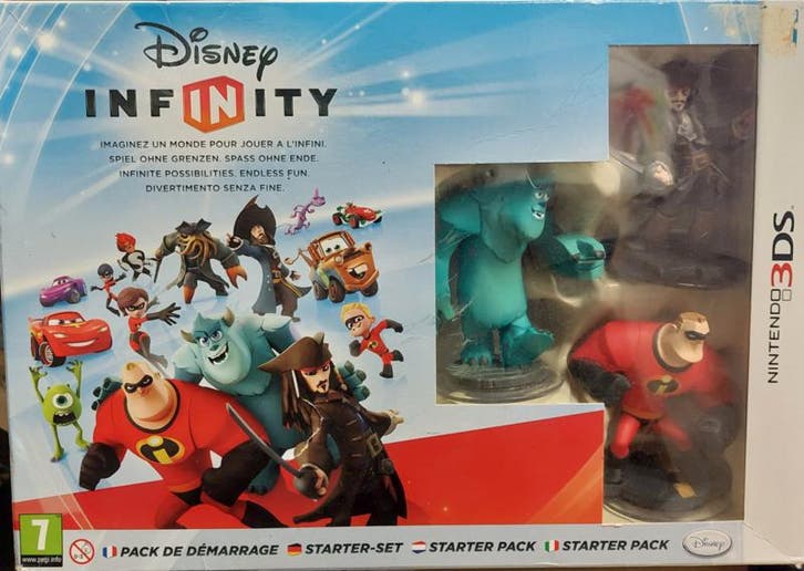 Disney Infinity 1.0 starter pack (Nintendo 3DS tweedehands, Spelcomputers en Games, Games | Nintendo 2DS en 3DS, Zo goed als nieuw