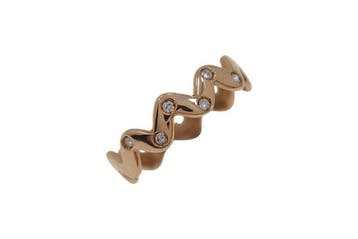 Ring - 9 kt. Roségoud - 0.12ct. tw. Diamant (Natuurlijk), Sieraden, Tassen en Uiterlijk, Ringen, Nieuw
