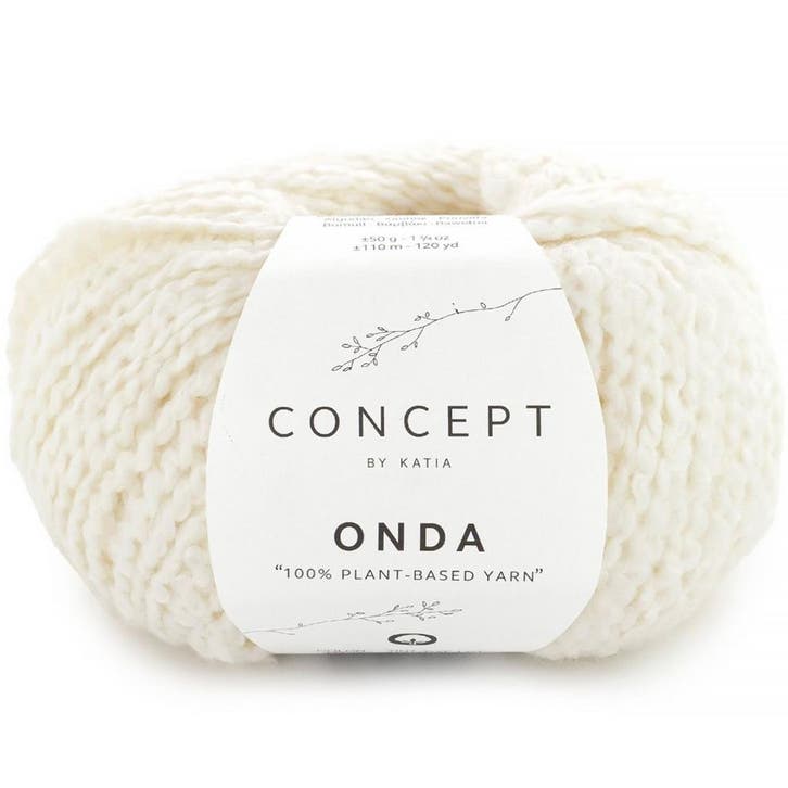Katia Concept Onda - 80 Ecru - Katoen met Bouclé-effect, Hobby en Vrije tijd, Breien en Haken, Ophalen of Verzenden