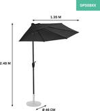 2dekans | VONROC Premium Parasol Magione – Duurzame balkon, Ophalen of Verzenden, Zo goed als nieuw