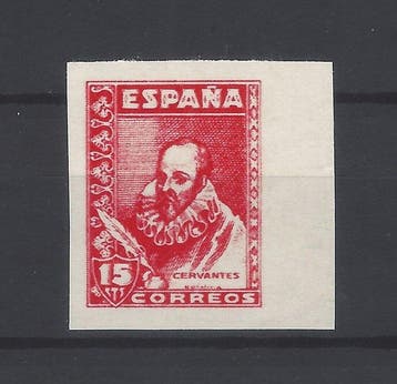 Spanje 1938/1940 - Spanje - Cervantes-postzegel niet, Gestempeld