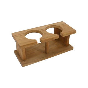 Teak Glazenrek duo, Ophalen of Verzenden, Nieuw