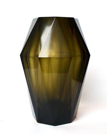 Moser & Söhne - Attr. to, Josef Hoffmann - Vaas - Glas