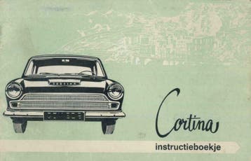 1966 Ford Cortina Instructieboekje Handleiding Nederlands., Verzenden