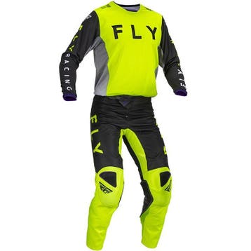 Crosskleding Set Fluo Geel Fly Racing - MAAT 32 / M / L, Motoren, Fly Racing, Motorcrosskleding, Nieuw met kaartje, Heren