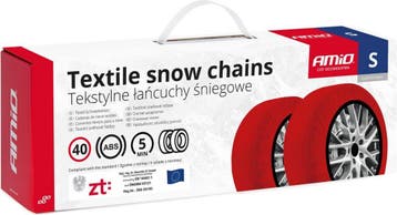 AMiO Textiele Sneeuwkettingen/Sneeuwsokken voor Autobanden S, Ophalen of Verzenden, Zo goed als nieuw, AMIO