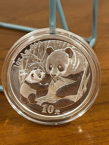 1 Troy Ounce - Zilver .999 - Panda - China Mint (Zonder
