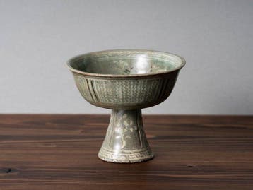 Goryeo Celadon-stemkop met ingelegd reigerontwerp - Keramiek