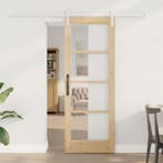 vidaXL Schuifdeur ORKDAL Naturel 73,5 x 198,5 cm, Doe-het-zelf en Verbouw, Verzenden, Nieuw