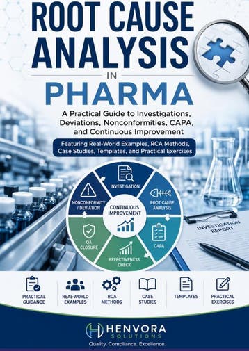 Root Cause Analysis In Pharma | Henvora Solutions | Nieuw, Ophalen of Verzenden, Nieuw, Henvora Solutions