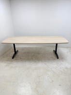 Palmberg Palmega vergadertafel antraciet acacia 255x110, Vergader- of Presentatieruimte, Ophalen of Verzenden, Gebruikt, Tafel