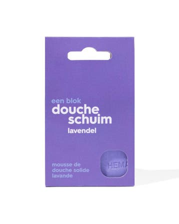 HEMA Blok doucheschuim lavendel 65g, Verzenden, Nieuw