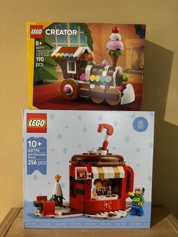 Lego Set - Creator - Hot Chocolate Stand; Gingerbread Train, Nieuw