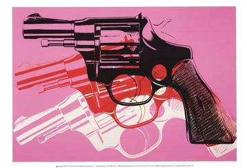 (After) Andy Warhol (1928-1987) - Gun, c. (black, white, red