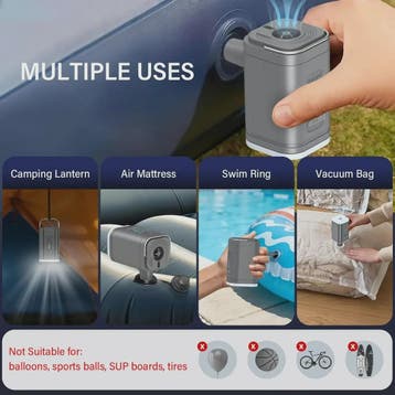 Draagbare Mini Luchtpomp - USB Oplaadbaar, 3-in-1 Pomp & Zui, Verzenden, Nieuw