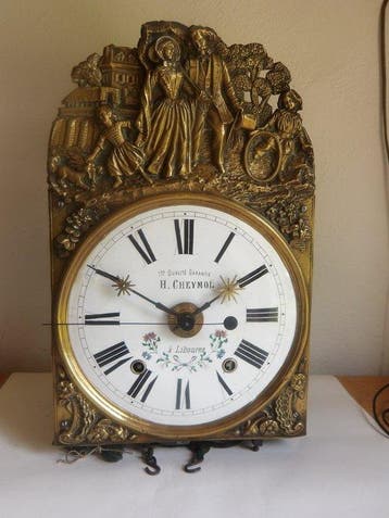 Klok - Messing staal - 1850-1900