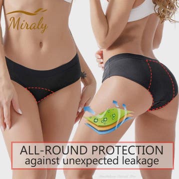 Dames Periode Bikini Broekje - 4 Laags Lekvrij en Absorberen, Verzenden
