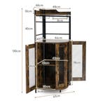 LIVSK Hoekbarkast Wijnkast - Ruimtebesparend met Geventileer, Verzenden, Nieuw