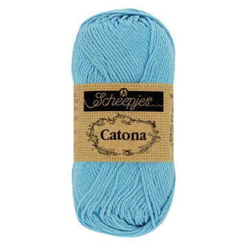Scheepjes Catona 25g - 510 Sky Blue - Haakgaren / Breigaren, Ophalen of Verzenden, Nieuw, Breien of Haken, Wol of Garen