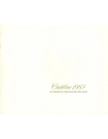 1980 CADILLAC PROGRAMMA BROCHURE ENGELS (USA), Nieuw, Author