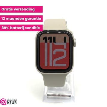Apple Watch SE 2e gen 40mm starlight | 12 maanden garantie, Sieraden, Tassen en Uiterlijk, Smartwatches, Stressniveau, Verzenden