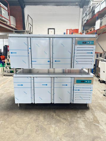 Vrieswerkbank TopCold 3 deuren RVS 180 cm nieuw, Nieuw in verpakking