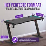 2dekans | Avalo Gaming Bureau - 140x60x73 CM - Game Desk Met, Ophalen of Verzenden, Gebruikt