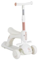 Byox Velvet Royal White 2-in-1 Step/Loopfiets, Kinderen en Baby's, Speelgoed | Buiten | Voertuigen en Loopfietsen, Verzenden, Nieuw