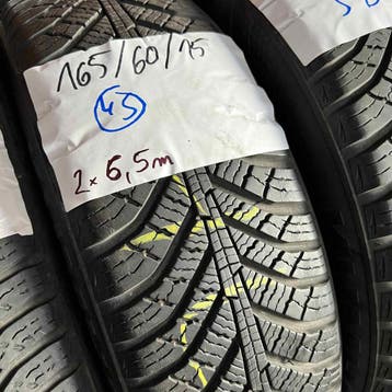 2 x Kumho Solus 165-60-15 4 Seizoenbanden 6,5mm, Gebruikt, 15 inch, Ophalen of Verzenden, All Season