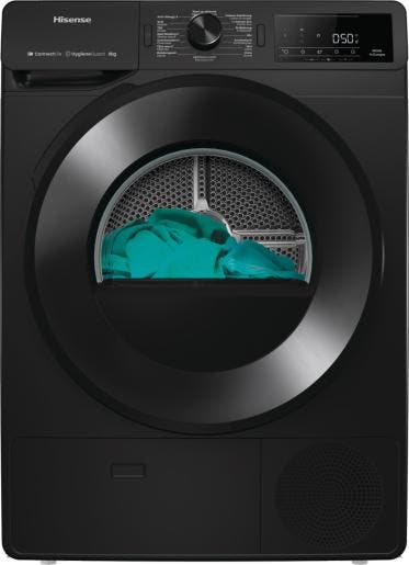 €699 Hisense DH3V800UB/BLX wasdroger Vrijstaand Voorbela, Witgoed en Apparatuur, Wasdrogers, Ophalen of Verzenden