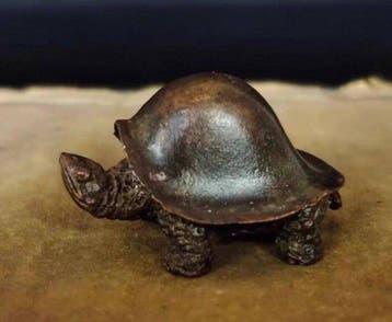 Decoratief ornament - Japanse bronzen schildpad