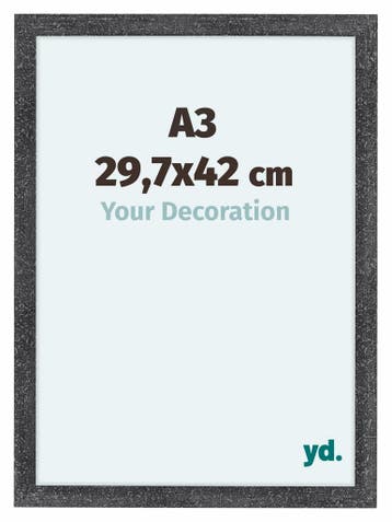 Fotolijst A3 - 29,7x42 cm - Grijs Geveegd - MDF - Como, Verzenden, Nieuw