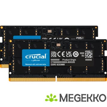 Crucial DDR5 SODIMM 2x32GB 4800, Computers en Software, Verzenden, Nieuw