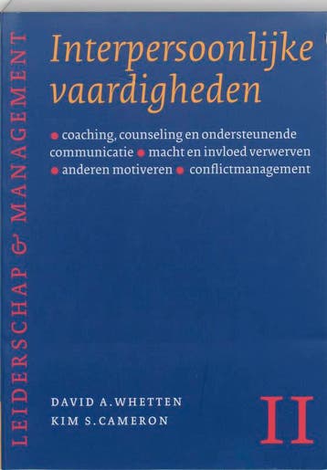 Interpersoonlijke vaardigheden / Leiderschap & Management /, Verzenden, Zo goed als nieuw, D.A. Whetten
