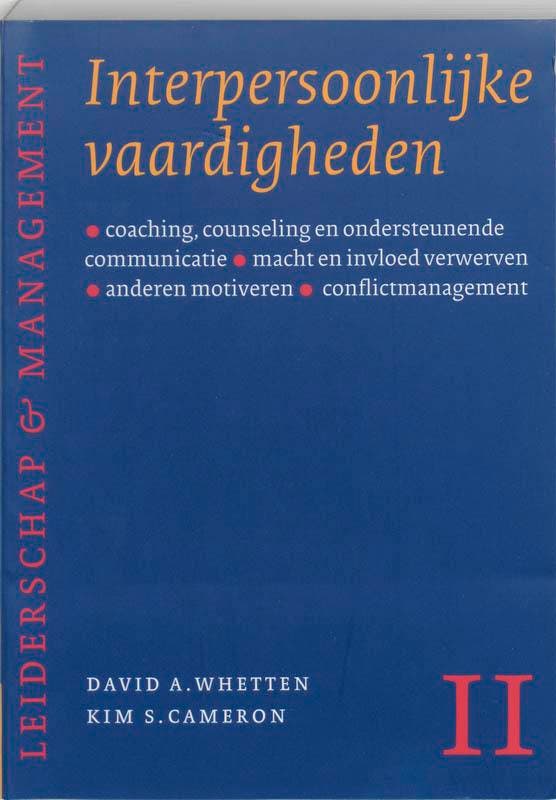Interpersoonlijke vaardigheden / Leiderschap & Management /, Boeken, Economie, Management en Marketing, Zo goed als nieuw, Verzenden