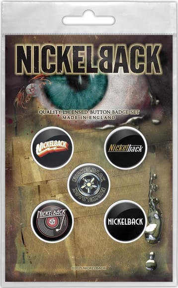 Nickelback Silver Side Up - Button - 5-pack off. merchandise, Ophalen of Verzenden, Nieuw, Kleding