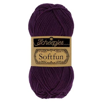 Scheepjes Softfun - 2656 Aubergine - Haakgaren / Breigaren, Ophalen of Verzenden, Nieuw, Breien of Haken, Wol of Garen