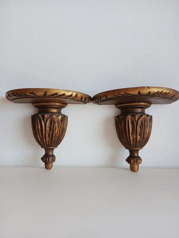 Wandtafel (2) - Hout - goudblad