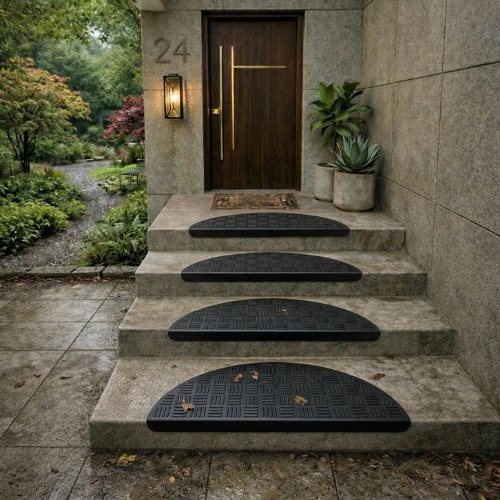 Trapmat rubber - Tear halfrond, Doe-het-zelf en Verbouw, Ladders en Trappen, Verzenden