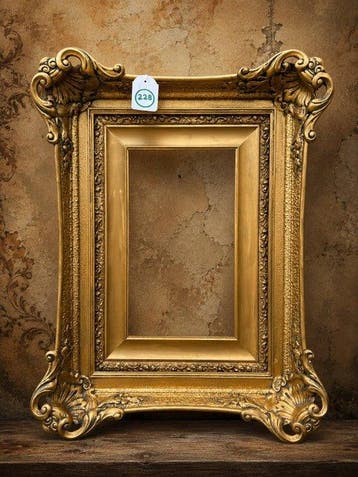 Lijst - 228. Antieke goud vergulde schilderijlijst. Voor
