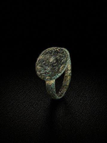 Oud-Romeins, Keizerrijk Brons Ring (Zonder minimumprijs), Antiek en Kunst