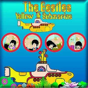 The Beatles - Yellow Submarine Portholes - Koelkast Magneet, Ophalen of Verzenden, Nieuw, Gebruiksvoorwerp