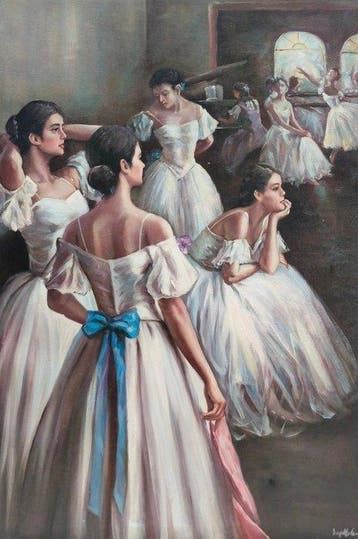 Italiaanse school (XX) - Momento di pausa nella scuola di, Antiek en Kunst