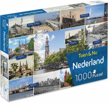 Toen & Nu - Nederland Puzzel (1000 stukjes) | Tuckers Fun, Verzenden, Nieuw