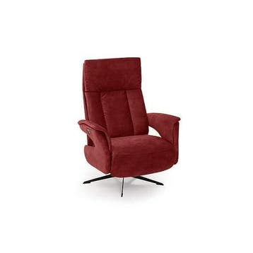 Relaxfauteuil Haarlo - relaxfauteuils - Rood, Nieuw, Rood, Stof