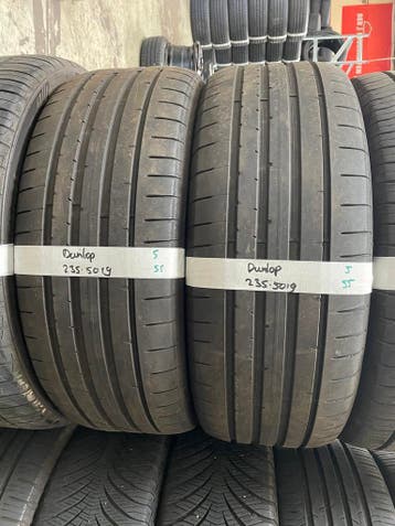 235-50-19 Dunlop Zomerbanden 5mm Incl Montage 235 50 19, Gebruikt, 235 mm, Band(en), Personenwagen