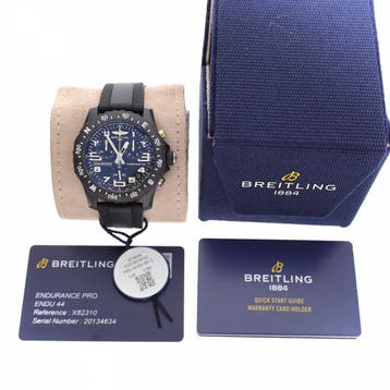 Breitling Endurance Pro Black X82310; Chronograaf Heren..., Overige merken, Overige materialen, Kunststof, Ophalen of Verzenden